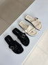 Buckle Multi Straps Slid On Sliders